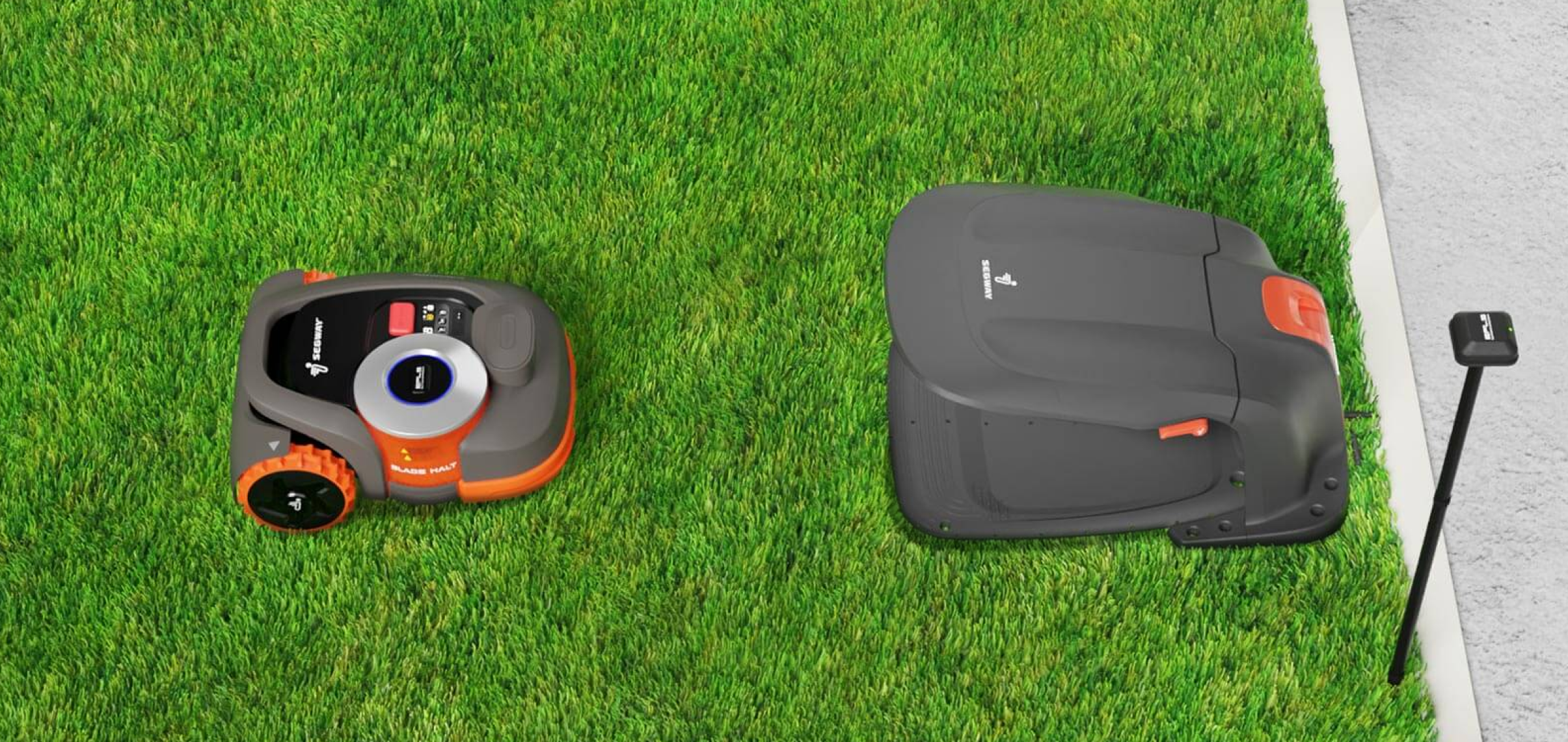 Segway Navimow i series and H series robot lawn mowers.