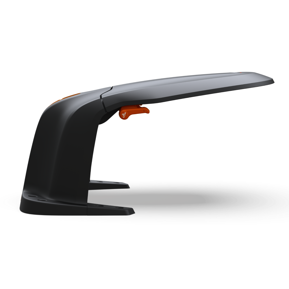 Navimow i Series robot lawn mower garage protects from rain.