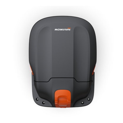 Navimow i105E robot lawn mower seen from a top view.