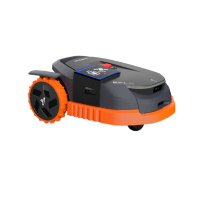 Segway Navimow i105E robot lawn mower is an orange machine.