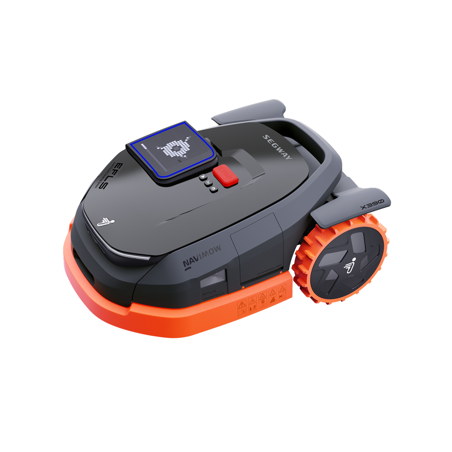 Segway Navimow i105E robot lawn mower on a white background.