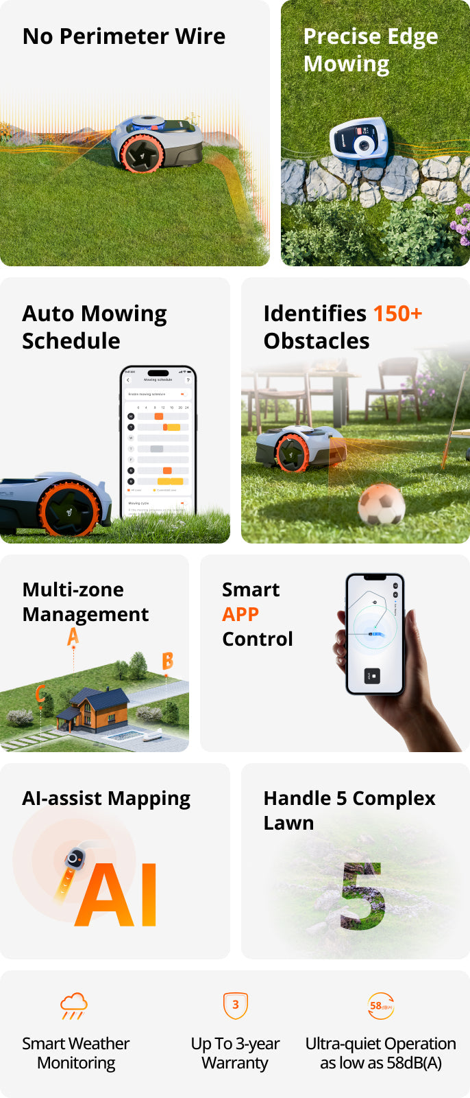 The Segway Navimow i110N is a smart robot lawn mower.